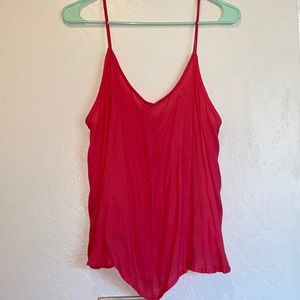 NWOT Free People pink top size Lg